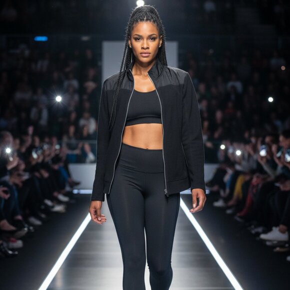 INC International Concepts Black Full-Zip Hybrid Jacket Large - Picture 7 of 7